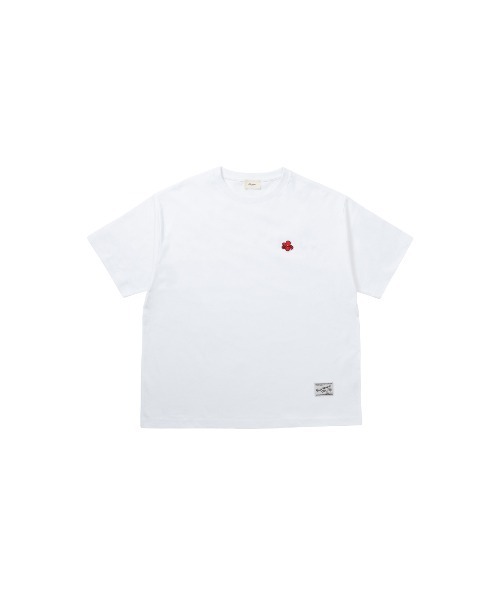 #Re:room(リルーム)の「フラワーアイコンワッペンTシャツ(Tシャツ/カットソー・メンズ・ブラック/ホワイト・S-M/M-L/L-XL)」の10枚目の写真
