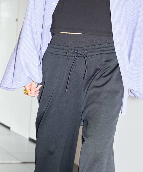 CITYSHOP(シティーショップ)の「DOUBLE WAIST JERSEY パンツ(その他パンツ・レディース・ブラック・40/38/36)」の13枚目の写真