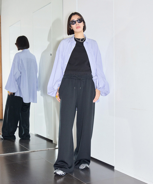 CITYSHOP(シティーショップ)の「DOUBLE WAIST JERSEY パンツ(その他パンツ・レディース・ブラック・40/38/36)」の15枚目の写真