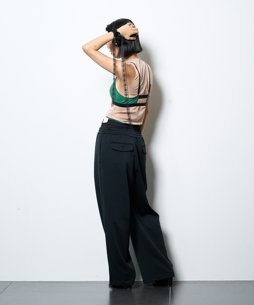 CITYSHOP(シティーショップ)の「DOUBLE WAIST JERSEY パンツ(その他パンツ・レディース・ブラック・40/38/36)」の20枚目の写真