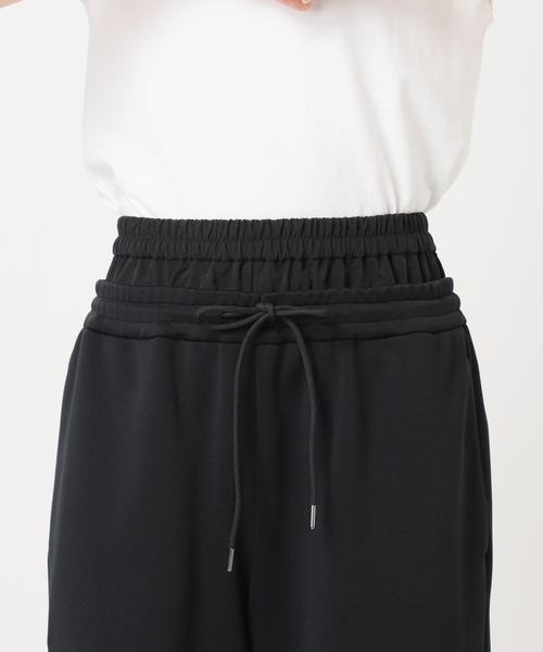 CITYSHOP(シティーショップ)の「DOUBLE WAIST JERSEY パンツ(その他パンツ・レディース・ブラック・40/38/36)」の8枚目の写真