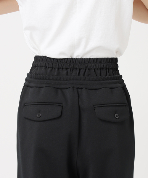 CITYSHOP(シティーショップ)の「DOUBLE WAIST JERSEY パンツ(その他パンツ・レディース・ブラック・40/38/36)」の7枚目の写真