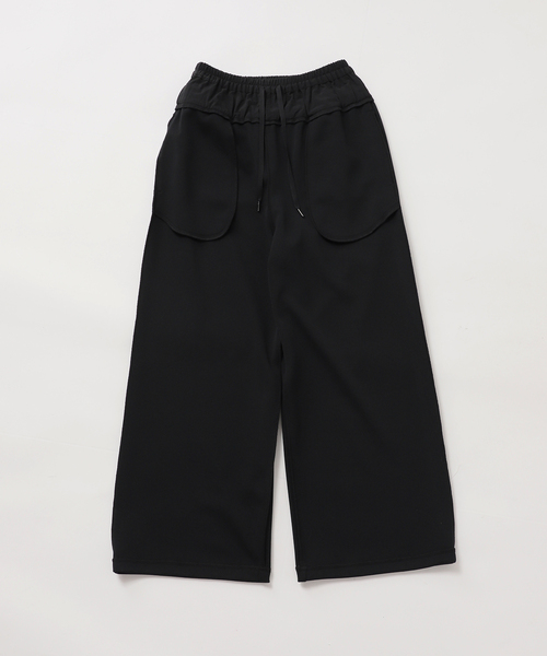 CITYSHOP(シティーショップ)の「DOUBLE WAIST JERSEY パンツ(その他パンツ・レディース・ブラック・40/38/36)」の3枚目の写真
