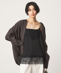 conte＞アシンメトリー レース キャミソール（キャミソール）｜conte