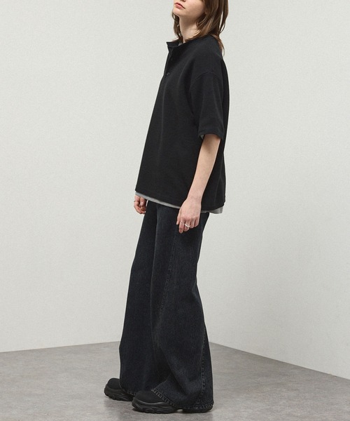 Alfred Alex(アルフレッドアレックス)の「【Alfred Alex】Waffle Henley Neck Tee / ワッフル ヘンリーネックTシャツ(Tシャツ/カットソー・メンズ・グレー/チャコールグレー/ブラック/カーキ系/プラム/ホワイト・M/L)」の16枚目の写真