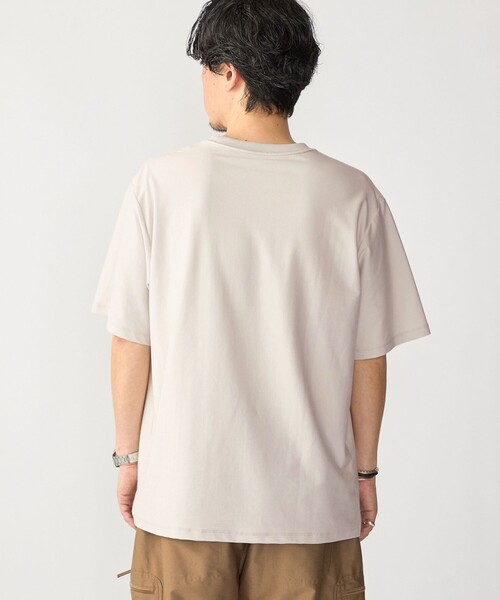 SHIPS(シップス)の「SHIPS:〈接触冷感/ 遮熱/ UVカット〉COVEROSS(R) フリーザー Tシャツ(Tシャツ/カットソー・メンズ・ネイビー/ホワイト/ライトグリーン/ブラウン/ライトグレー・MEDIUM/SMALL/X-LARGE/LARGE)」の8枚目の写真