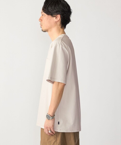 SHIPS(シップス)の「SHIPS:〈接触冷感/ 遮熱/ UVカット〉COVEROSS(R) フリーザー Tシャツ(Tシャツ/カットソー・メンズ・ネイビー/ホワイト/ライトグリーン/ブラウン/ライトグレー・MEDIUM/SMALL/X-LARGE/LARGE)」の9枚目の写真
