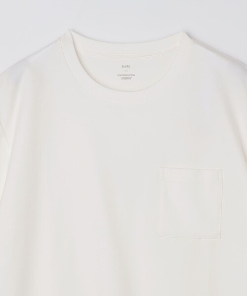 SHIPS(シップス)の「SHIPS:〈接触冷感/ 遮熱/ UVカット〉COVEROSS(R) フリーザー Tシャツ(Tシャツ/カットソー・メンズ・ネイビー/ホワイト/ライトグリーン/ブラウン/ライトグレー・MEDIUM/SMALL/X-LARGE/LARGE)」の17枚目の写真