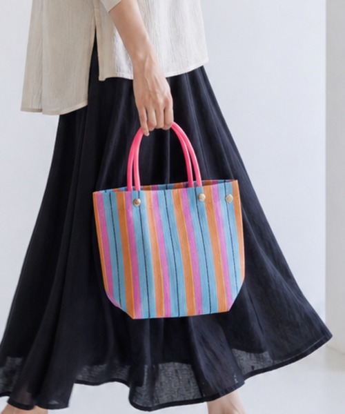 MILLION CARATS(ミリオンカラッツ)の「Small Dailly Tote Bag(トートバッグ・レディース・ピンク系その他/ピンク/グリーン/イエロー/オフホワイト・FREE)」の5枚目の写真