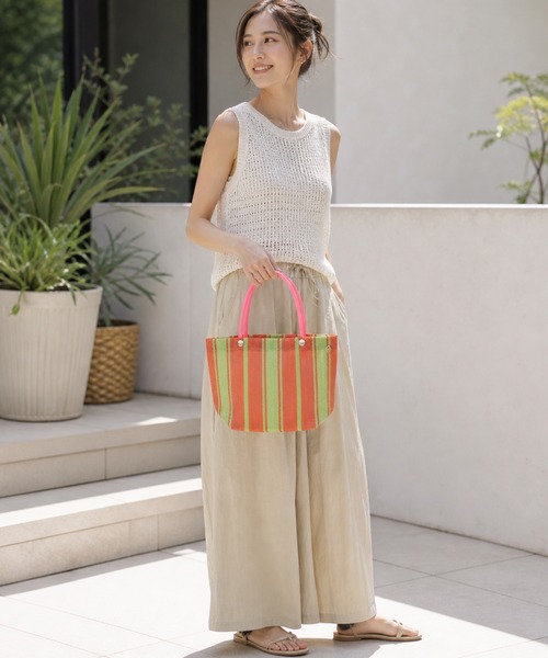 MILLION CARATS(ミリオンカラッツ)の「Small Dailly Tote Bag(トートバッグ・レディース・ピンク系その他/ピンク/グリーン/イエロー/オフホワイト・FREE)」の14枚目の写真