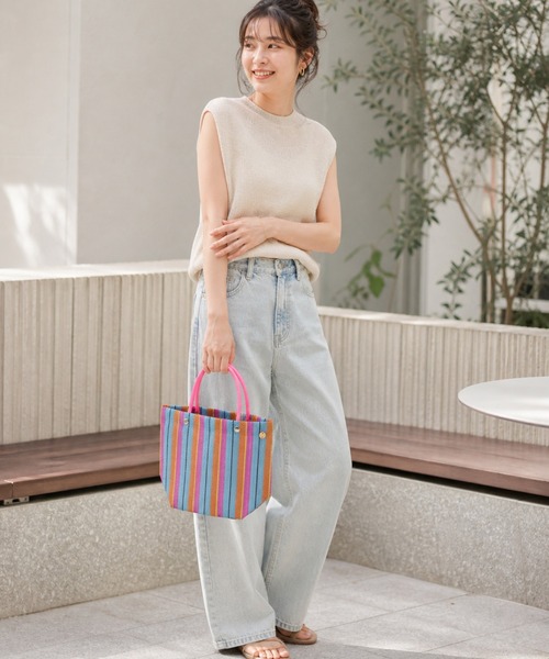 MILLION CARATS(ミリオンカラッツ)の「Small Dailly Tote Bag(トートバッグ・レディース・ピンク系その他/ピンク/グリーン/イエロー/オフホワイト・FREE)」の19枚目の写真