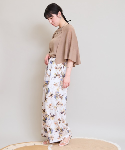 LHELBIE(レルビエ)の「【洗えるニット】ケープニットトップス(Tシャツ/カットソー・レディース・アイボリー/ブラック/グレイッシュベージュ・M)」の15枚目の写真