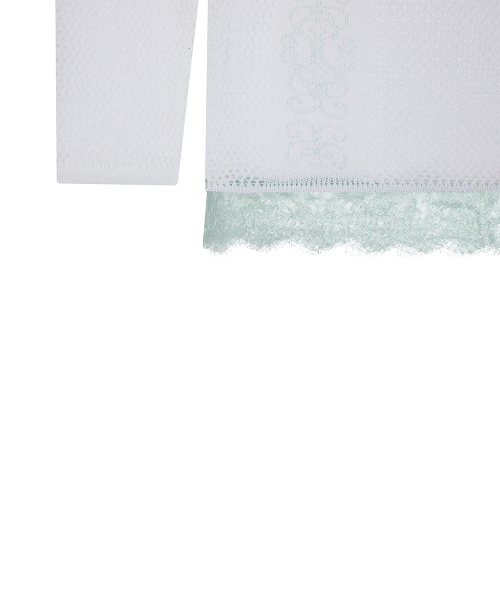 LUVISTRUE（ラヴイズトゥルー）の「SY LACE NET KNIT(WHITE)（ニット/セーター・レディース・その他・FREE）」の5枚目の写真