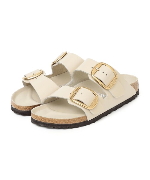 BIRKENSTOCK（ビルケンシュトック）の「BIRKENSTOCK: ARIZONA BIGBUCKLE HEX（サンダル・レディース・ブラック/オフホワイト・37/36/38/39）」の3枚目の写真