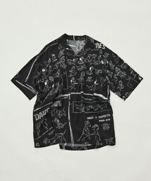 【PORTER CLASSIC/ポータークラシック】DP-024-3966-0010/BK/DSNY M_ALOHA SHIRT/101 DLM