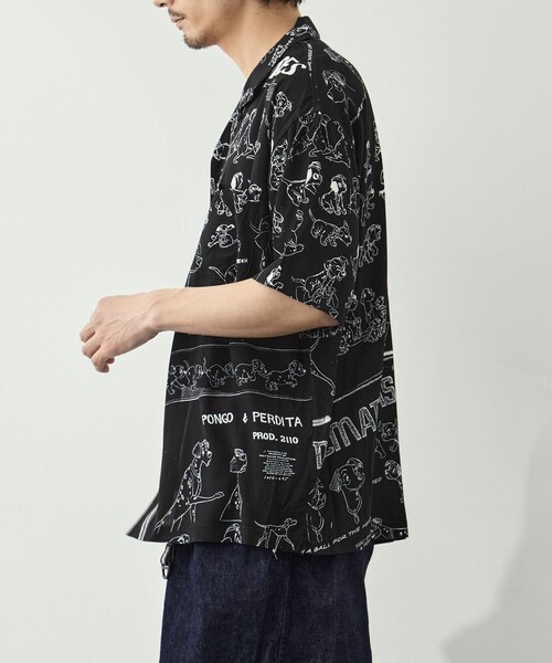 PORTER CLASSIC(ポータークラシック)の「【PORTER CLASSIC/ポータークラシック】DP-024-3966-0010/BK/DSNY M_ALOHA SHIRT/101 DLM(シャツ/ブラウス・メンズ・ブラック・M/L)」の6枚目の写真
