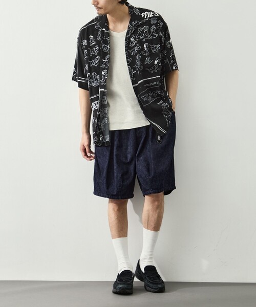PORTER CLASSIC(ポータークラシック)の「【PORTER CLASSIC/ポータークラシック】DP-024-3966-0010/BK/DSNY M_ALOHA SHIRT/101 DLM(シャツ/ブラウス・メンズ・ブラック・M/L)」の8枚目の写真