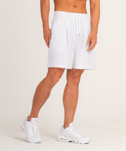 PHYSICAL GARMENTS（フィジカルガーメンツ）の「P1148 ワイドハーフショートパンツ_5部[ホワイトメランジ]（その他パンツ・メンズ・その他・XX-LARGE/LARGE）」の6枚目の写真