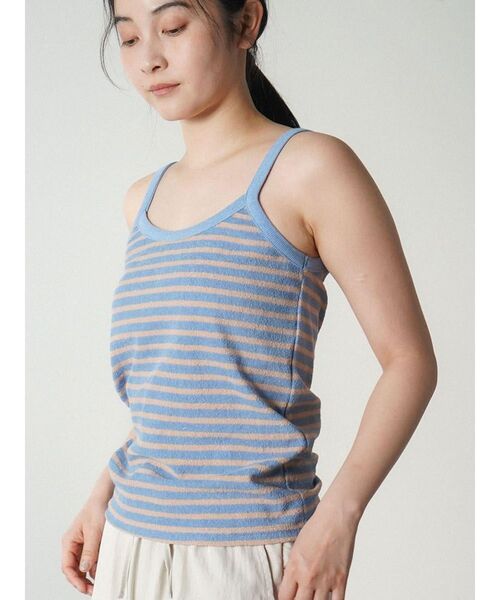 FIKA.(フィーカ)の「Border pile camisole(キャミソール・レディース・ワインレッド/ライトブルー・FREE)」の11枚目の写真