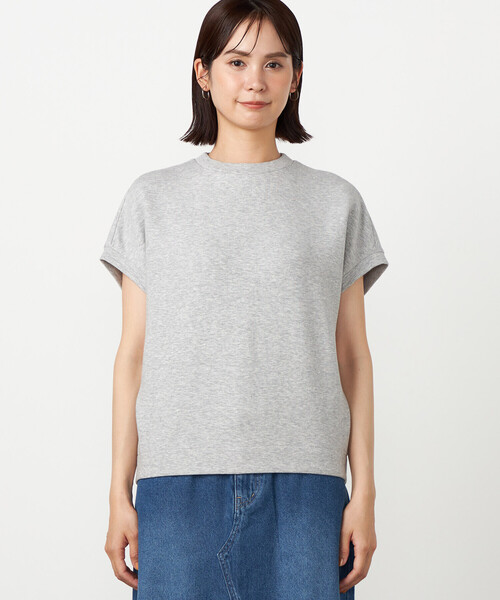COMME CA ISM(コムサイズム)の「ジップ付きコクーントップス / セットアップ対応(Tシャツ/カットソー・レディース・サックスブルー/ネイビー/グレー・FREE)」の16枚目の写真