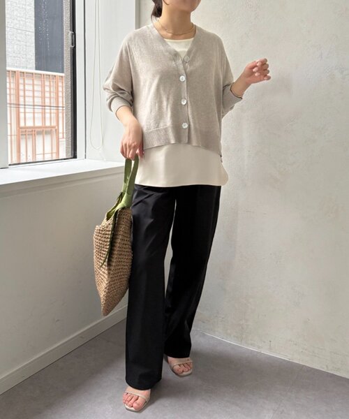 Jena espace merveilleux(ジェナ エスパスメルヴェイユ)の「裾ツイルタンクトップ(Tシャツ/カットソー・レディース・ベージュ/オフホワイト・FREE)」の14枚目の写真