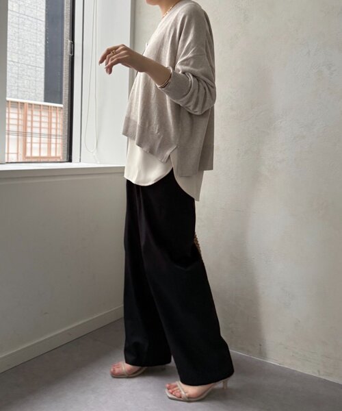 Jena espace merveilleux(ジェナ エスパスメルヴェイユ)の「裾ツイルタンクトップ(Tシャツ/カットソー・レディース・ベージュ/オフホワイト・FREE)」の15枚目の写真