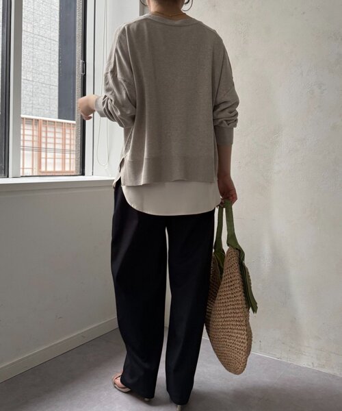 Jena espace merveilleux(ジェナ エスパスメルヴェイユ)の「裾ツイルタンクトップ(Tシャツ/カットソー・レディース・ベージュ/オフホワイト・FREE)」の16枚目の写真