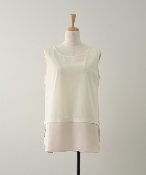 Jena espace merveilleux(ジェナ エスパスメルヴェイユ)の「裾ツイルタンクトップ(Tシャツ/カットソー・レディース・ベージュ/オフホワイト・FREE)」の17枚目の写真