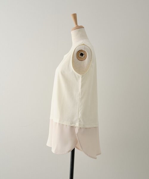 Jena espace merveilleux(ジェナ エスパスメルヴェイユ)の「裾ツイルタンクトップ(Tシャツ/カットソー・レディース・ベージュ/オフホワイト・FREE)」の18枚目の写真