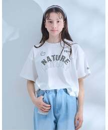 pom ponette junior（ポンポネットジュニア）の「【AMI】【接触冷感】レオパードロゴTシャツ（Tシャツ/カットソー）」