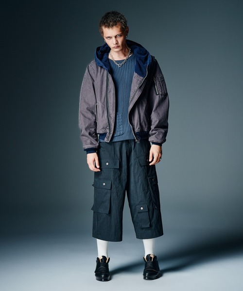 glamb(グラム)の「Additional Pocket Rib Knit / アディショナルポケットリブニット(ニット/セーター・メンズ・ネイビー/ブラック・M/L)」の11枚目の写真