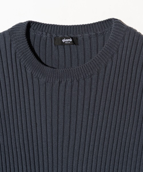 glamb(グラム)の「Additional Pocket Rib Knit / アディショナルポケットリブニット(ニット/セーター・メンズ・ネイビー/ブラック・M/L)」の12枚目の写真
