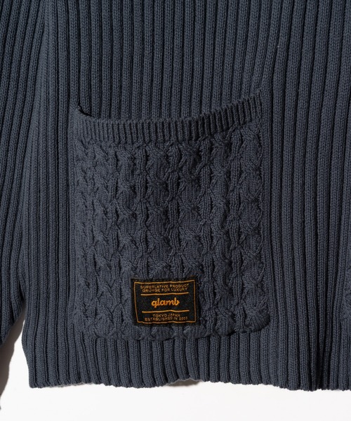 glamb(グラム)の「Additional Pocket Rib Knit / アディショナルポケットリブニット(ニット/セーター・メンズ・ネイビー/ブラック・M/L)」の13枚目の写真