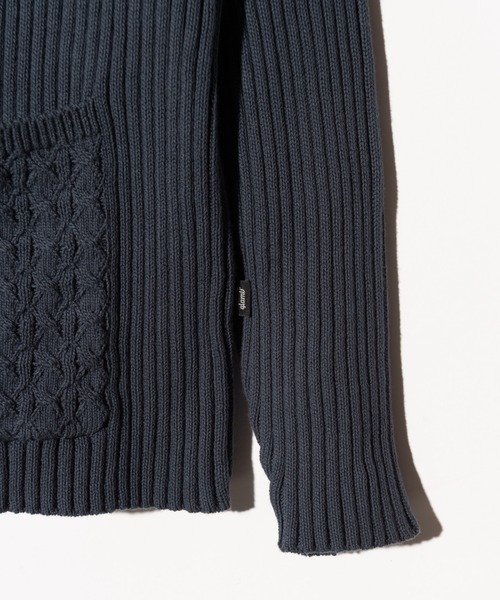 glamb(グラム)の「Additional Pocket Rib Knit / アディショナルポケットリブニット(ニット/セーター・メンズ・ネイビー/ブラック・M/L)」の14枚目の写真