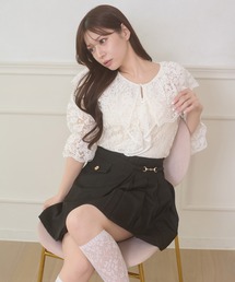 ruffle frill lace blouse / ラッフルフリルレースブラウス