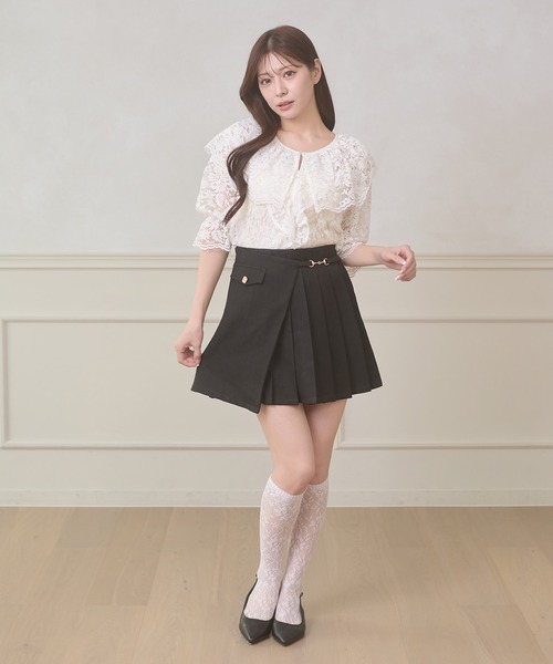 Ambre Neige（アンブルネージュ）の「ruffle frill lace blouse / ラッフルフリルレースブラウス（シャツ/ブラウス・レディース・オフホワイト/アイボリー・FREE）」の14枚目の写真