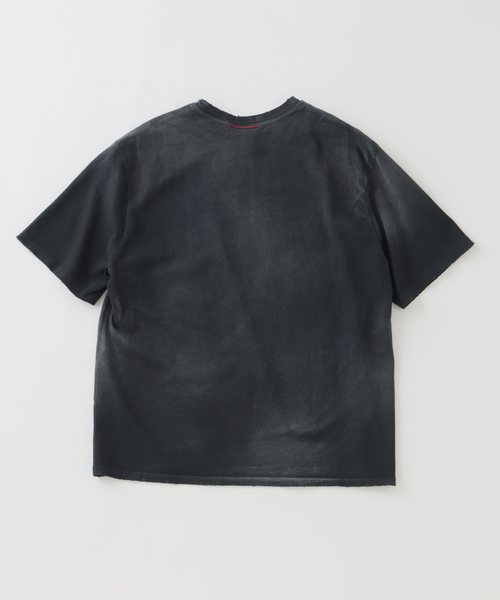 JOURNAL STANDARD relume（ジャーナルスタンダード　レリューム）の「MOOJI MOOJI / ム―ジ ム―ジ オーバー サイズ クロップ エイジド Tシャツ（Tシャツ/カットソー・メンズ・ダークグリーン/Red/ブラック/ダークパープル/Yellow/ブルー系その他・MEDIUM/LARGE）」の11枚目の写真