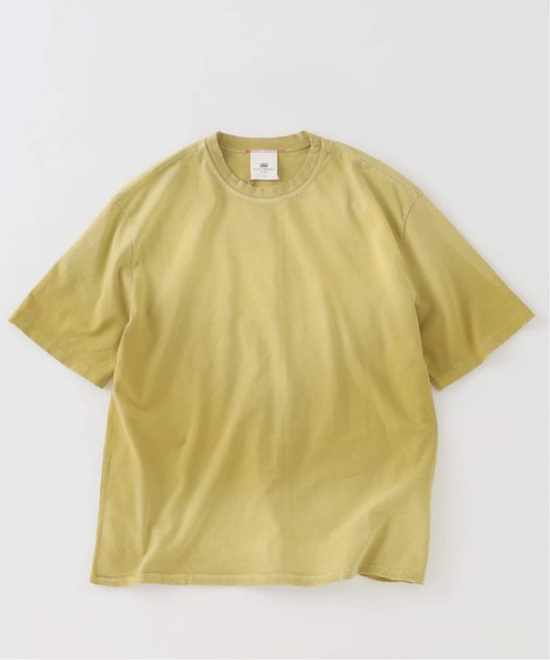 JOURNAL STANDARD relume（ジャーナルスタンダード　レリューム）の「MOOJI MOOJI / ム―ジ ム―ジ オーバー サイズ クロップ エイジド Tシャツ（Tシャツ/カットソー・メンズ・ダークグリーン/Red/ブラック/ダークパープル/Yellow/ブルー系その他・MEDIUM/LARGE）」の5枚目の写真