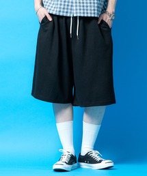 a.p.o.v. マカロンカラースウェットバギーハーフパンツ
