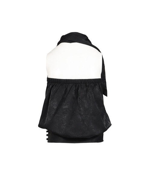 BOHEMSEO(ボヘミアンソウル)の「WRAP SCARF BLOUSE(その他トップス・レディース・ブラック・OS)」の2枚目の写真