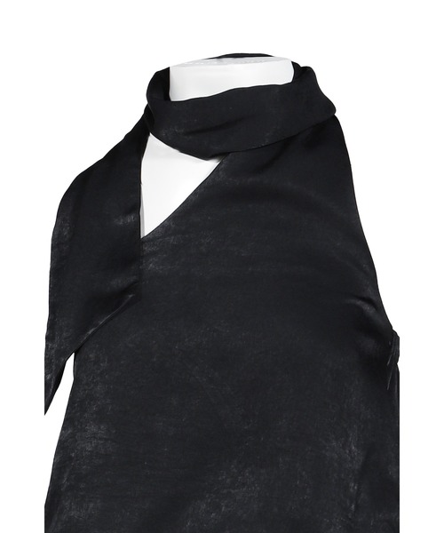 BOHEMSEO(ボヘミアンソウル)の「WRAP SCARF BLOUSE(その他トップス・レディース・ブラック・OS)」の4枚目の写真