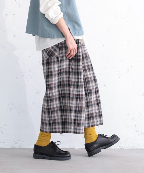 soulberry(ソウルベリー)の「チェックなパンツippo(その他パンツ・レディース・グレー系その他・5L/4L/3L/LL/L/M)」の1枚目の写真