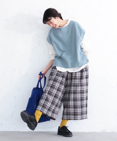 soulberry(ソウルベリー)の「チェックなパンツippo(その他パンツ・レディース・グレー系その他・5L/4L/3L/LL/L/M)」の16枚目の写真