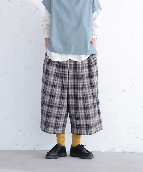 soulberry(ソウルベリー)の「チェックなパンツippo(その他パンツ・レディース・グレー系その他・5L/4L/3L/LL/L/M)」の7枚目の写真