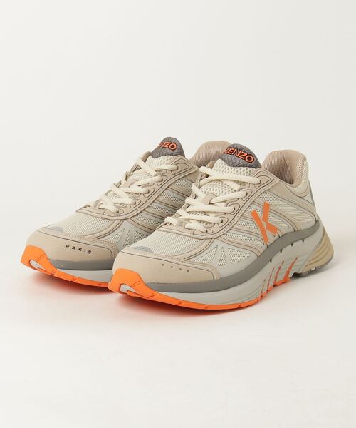 KENZO MINAMI(ケンゾーミナミ)の「【KENZO】FE65SN070F92 KENZO-PACE LOW TOP SNEAKERS(スニーカー・メンズ・カーキ/ベージュ・43)」の1枚目の写真