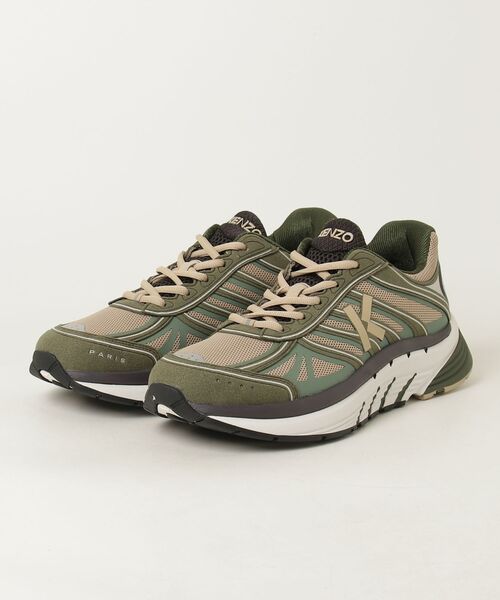 KENZO MINAMI(ケンゾーミナミ)の「【KENZO】FE65SN070F92 KENZO-PACE LOW TOP SNEAKERS(スニーカー・メンズ・カーキ/ベージュ・43)」の2枚目の写真