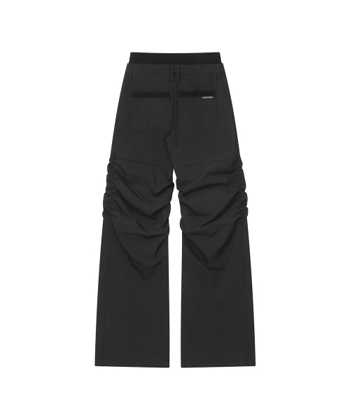 Miseki SEOUL（ミセキソウル）の「Ribbed layered shirring pants BLACK（その他パンツ・レディース・その他・1/2）」の3枚目の写真