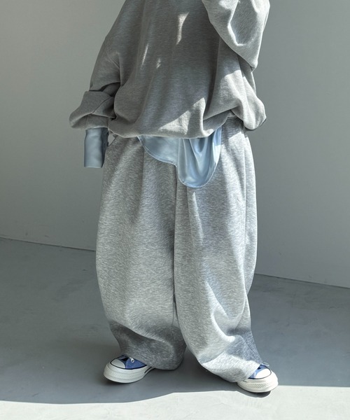 wee9s(ウィークス)の「super loose sweat pants / スーパールーズスウェットパンツ(スウェットパンツ・レディース・グレー/ブラック/ブラウン・FREE)」の22枚目の写真