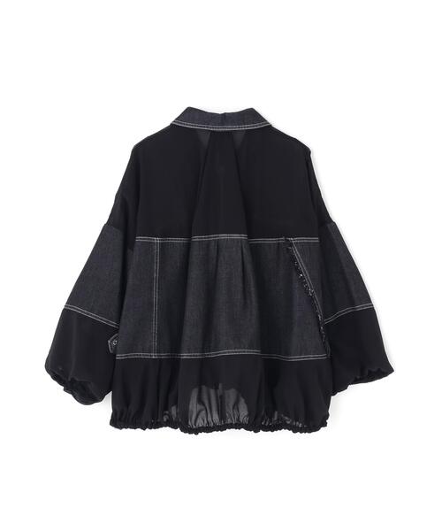 AULA AILA(アウラアイラ)の「AULA AILA/アウラアイラ/DENIM COMBINATION BLOUSON(その他アウター・レディース・ブルー/ブラック・0)」の13枚目の写真