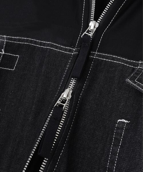 AULA AILA(アウラアイラ)の「AULA AILA/アウラアイラ/DENIM COMBINATION BLOUSON(その他アウター・レディース・ブルー/ブラック・0)」の14枚目の写真
